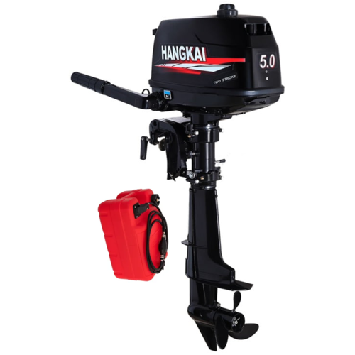 Лодочный мотор Hangkai 5.0 HP 2-х тактный + бак 12 литров