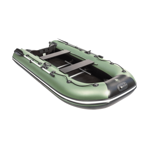 Лодка ПВХ Ривьера Компакт 2900 СК "Касатка" зеленый/черный