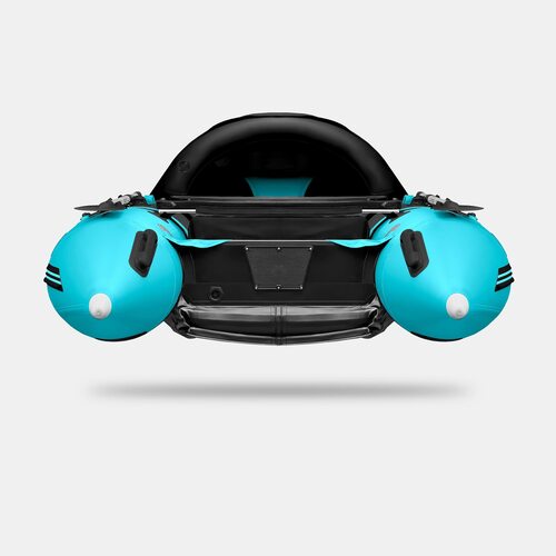 Лодка ПВХ GLADIATOR E330PRO (черный/бирюзовый)