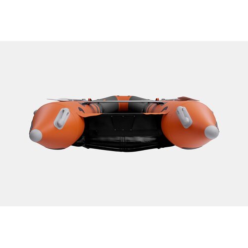 Лодка ПВХ GLADIATOR E380PRO (оранжевый/темно-серый)