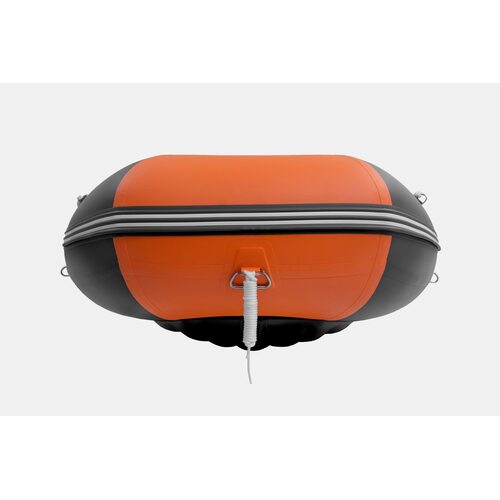 Лодка ПВХ GLADIATOR E380PRO (оранжевый/темно-серый)