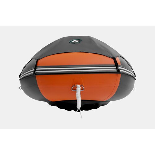 Лодка ПВХ GLADIATOR E380PRO (оранжевый/темно-серый)