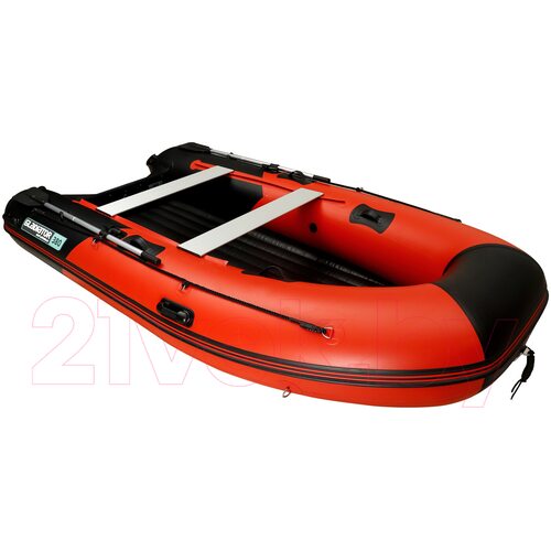 Лодка ПВХ GLADIATOR E420PRO нднд (красный/черный)