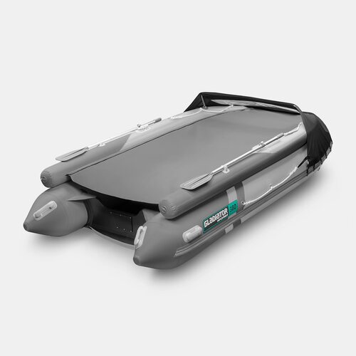 Лодка ПВХ GLADIATOR E380X (светло-темно-серый)