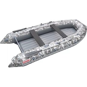 Лодка ПВХ Roger Boat Zefir 3100 LT (малокилевой, серый камуфляж/графит комби)