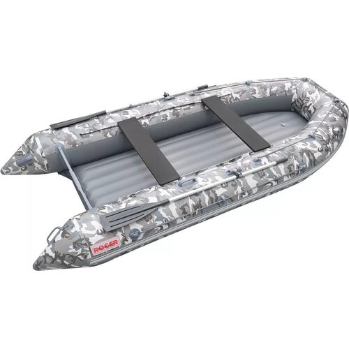 Лодка ПВХ Roger Boat Zefir 3100 LT (малокилевой, серый камуфляж/графит комби)