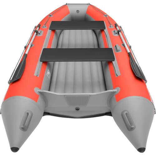 Лодка ПВХ Roger Boat Zefir 3500 LT (малокилевой, красный/серый комби)
