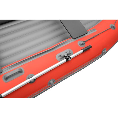 Лодка ПВХ Roger Boat Zefir 3500 LT (малокилевой, красный/серый комби)