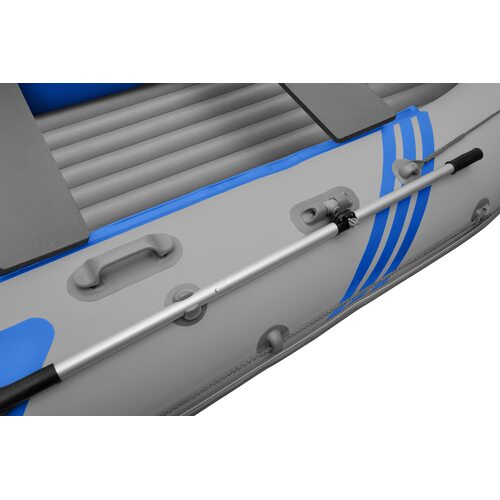 Лодка ПВХ Roger Boat Zefir 3700 (большой киль, серый/синий комби)