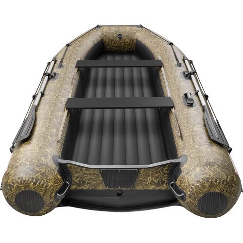 Лодка ПВХ Roger Boat Sfera 3300 (безконусная, малый киль, камуфляж камыш/черный комби)