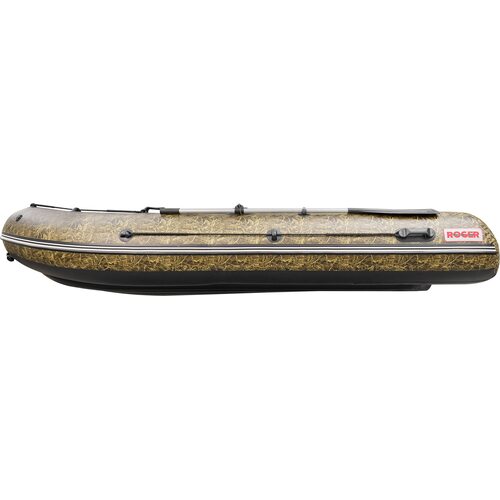 Лодка ПВХ Roger Boat Sfera 3800 (безконусная, средний киль, камуфляж камыш/черный комби)