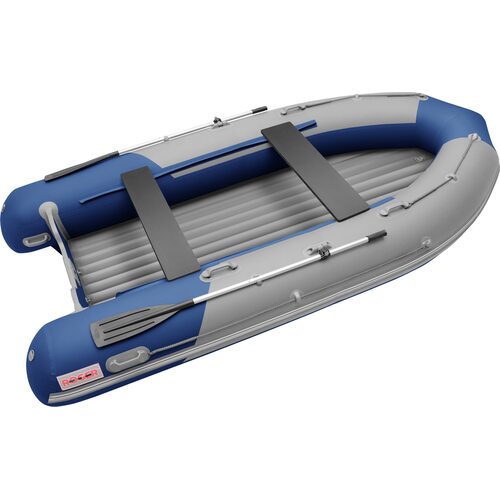 Лодка ПВХ Roger Boat Sfera 4200 (безконусная, средний киль, серый/синий комби)