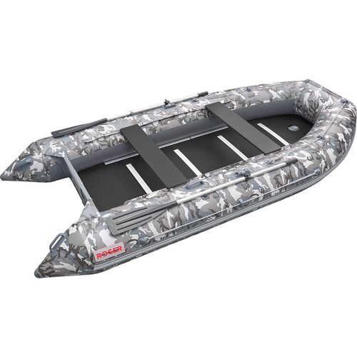 Лодка ПВХ Roger Boat Hunter keel 3200 (малокилевая, серый камуфляж/графит комби)