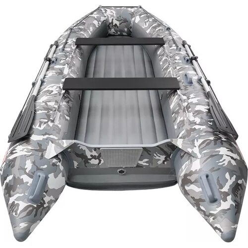 Лодка ПВХ Roger Boat Trofey 3100 (без киля, серый камуфляж/графит комби)