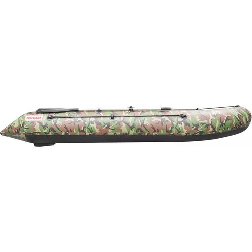 Лодка ПВХ Roger Boat Trofey 3300 (без киля, зеленый камуфляж/черный комби)