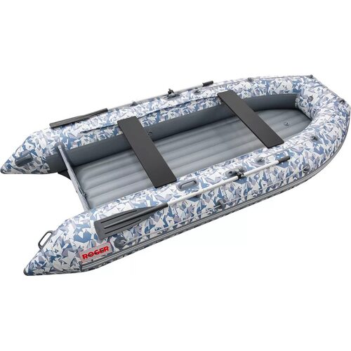 Лодка ПВХ Roger Boat Zefir 3500 LT (малокилевой, битое стекло/серый комби)