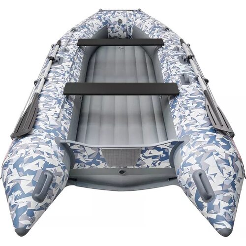 Лодка ПВХ Roger Boat Zefir 3500 LT (малокилевой, битое стекло/серый комби)
