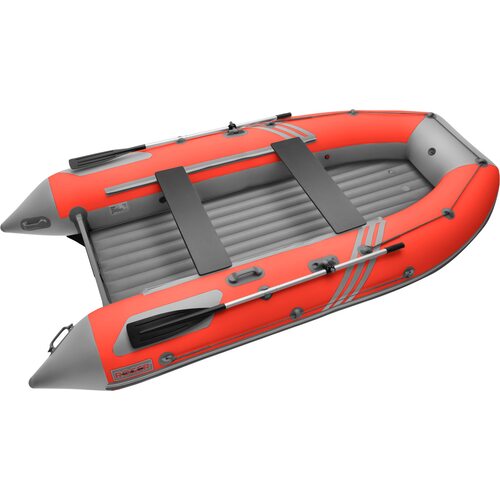 Лодка ПВХ Roger Boat Zefir 4400 (большой киль, красный/серый комби)