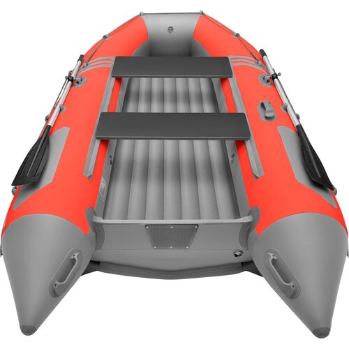 Лодка ПВХ Roger Boat Zefir 4400 (большой киль, красный/серый комби)