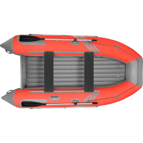 Лодка ПВХ Roger Boat Zefir 4400 (большой киль, красный/серый комби)