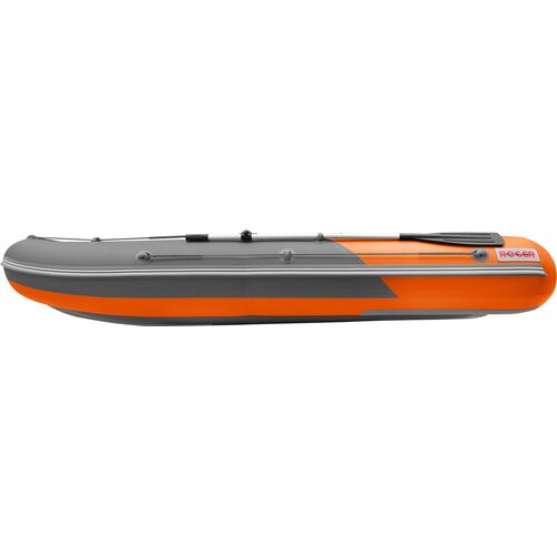 Лодка ПВХ Roger Boat Sfera 3500 (безконусная, малый киль, графит/оранжевый комби)