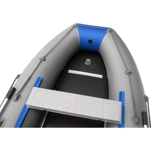 Лодка ПВХ Roger Boat Hunter Keel 3500 (малокилевая, серый/синий)
