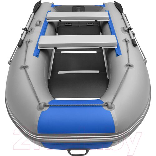 Лодка ПВХ Roger Boat Hunter Keel 3500 (малокилевая, серый/синий)