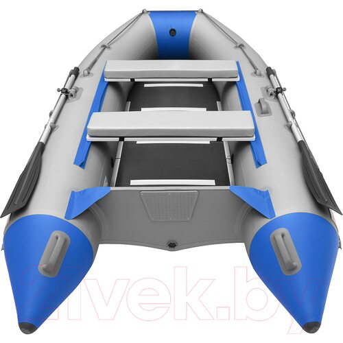 Лодка ПВХ Roger Boat Hunter Keel 3500 (малокилевая, серый/синий)