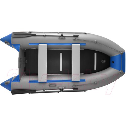 Лодка ПВХ Roger Boat Hunter Keel 3500 (малокилевая, серый/синий)