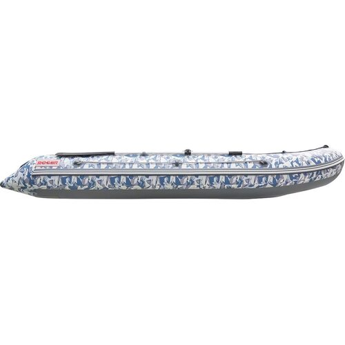 Лодка ПВХ Roger Boat Hunter 3000 (без киля, битое стекло/серый комби)