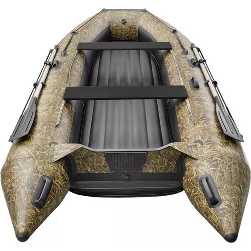 Лодка ПВХ Roger Boat Trofey 2900 (без киля, камуфляж камыш/черный комби)