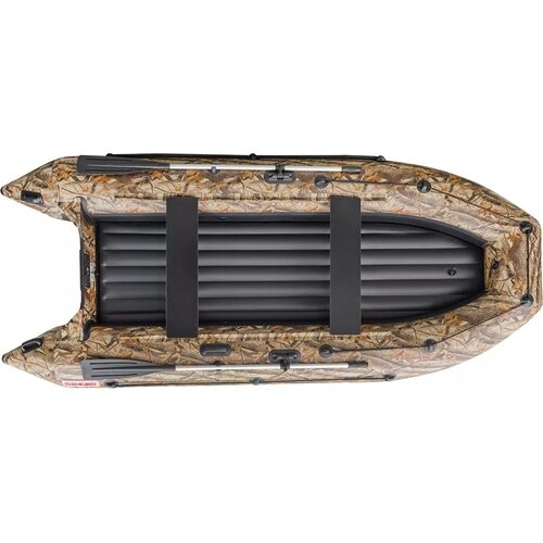 Лодка ПВХ Roger Boat Trofey 3100 (без киля, камуфляж лес/черный комби)