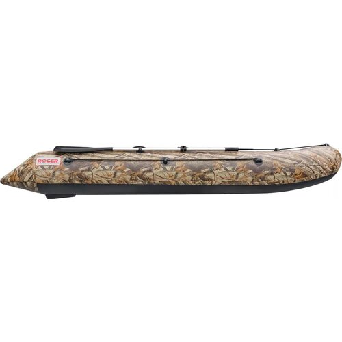 Лодка ПВХ Roger Boat Trofey 3100 (без киля, камуфляж лес/черный комби)