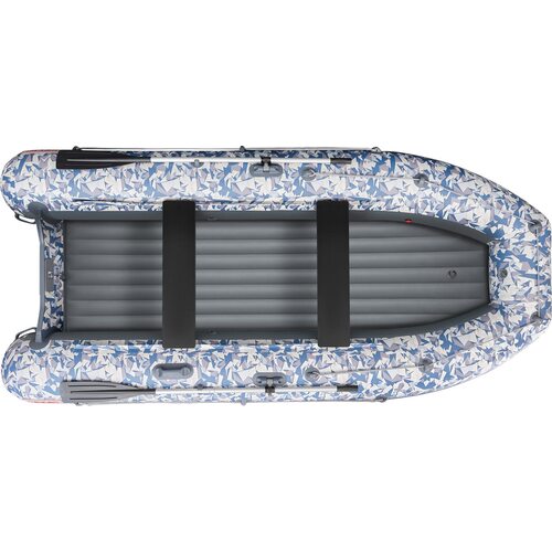 Лодка ПВХ Roger Boat Zefir 3500 (малокилевой, битое стекло/серый комби)