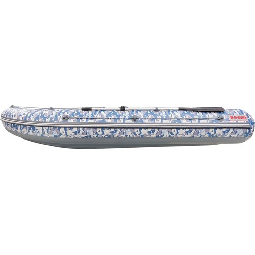 Лодка ПВХ Roger Boat Zefir 3500 (малокилевой, битое стекло/серый комби)