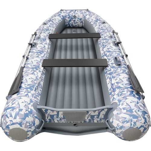 Лодка ПВХ Roger Boat Zefir 3500 (малокилевой, битое стекло/серый комби)