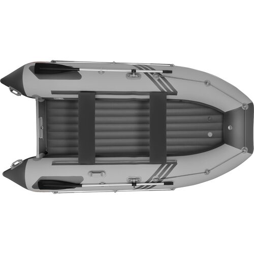 Лодка ПВХ Roger Boat Zefir 3700 (большой киль, серый/графит комби)