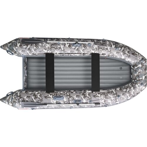 Лодка ПВХ Roger Boat Zefir 4400 (большой киль, серый камуфляж/графит комби)