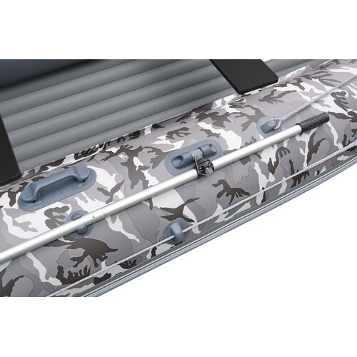 Лодка ПВХ Roger Boat Zefir 4400 (большой киль, серый камуфляж/графит комби)