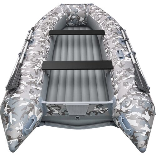 Лодка ПВХ Roger Boat Zefir 4400 (большой киль, серый камуфляж/графит комби)