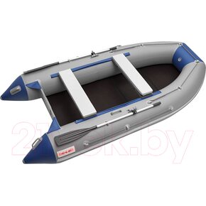Лодка ПВХ Roger Boat Hunter 3000 (без киля, серый/синий)