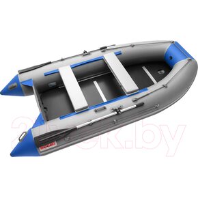 Лодка ПВХ Roger Boat Hunter Keel 3000 (малокилевая, серый/синий)