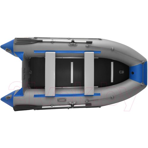 Лодка ПВХ Roger Boat Hunter Keel 3000 (малокилевая, серый/синий)