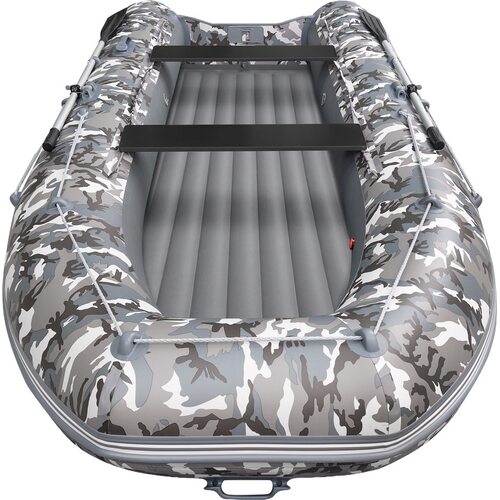 Лодка ПВХ Roger Boat Zefir 3500 (малокилевой, серый камуфляж/графит комби)