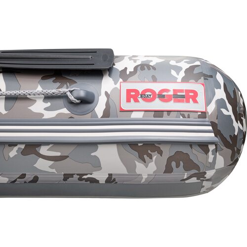 Лодка ПВХ Roger Boat Zefir 3500 (малокилевой, серый камуфляж/графит комби)