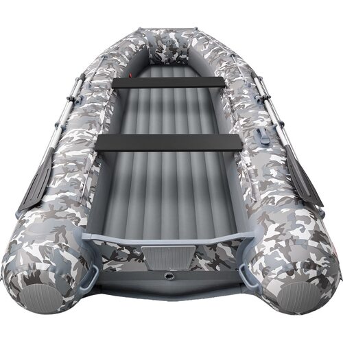 Лодка ПВХ Roger Boat Zefir 3500 (малокилевой, серый камуфляж/графит комби)