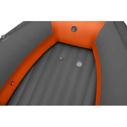 Лодка ПВХ Roger Boat Zefir 3700 (большой киль, графит/оранжевый комби)
