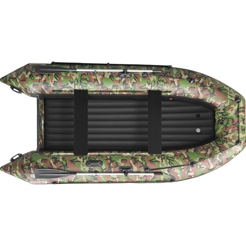 Лодка ПВХ Roger Boat Zefir 3700 (большой киль, зеленый камуфляж/черный комби)
