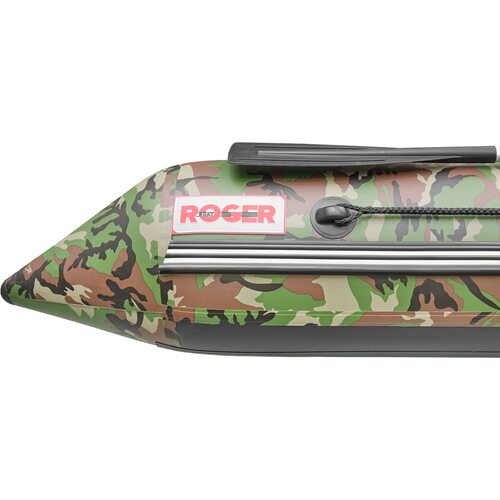 Лодка ПВХ Roger Boat Zefir 3700 (большой киль, зеленый камуфляж/черный комби)