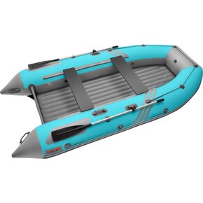 Лодка ПВХ Roger Boat Zefir 4000 (большой киль, бирюзовый/серый комби)
